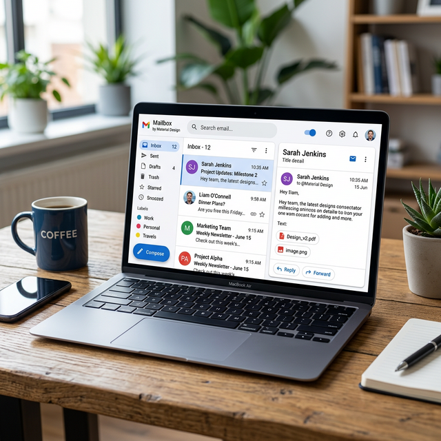 Gmail Interface Showcase